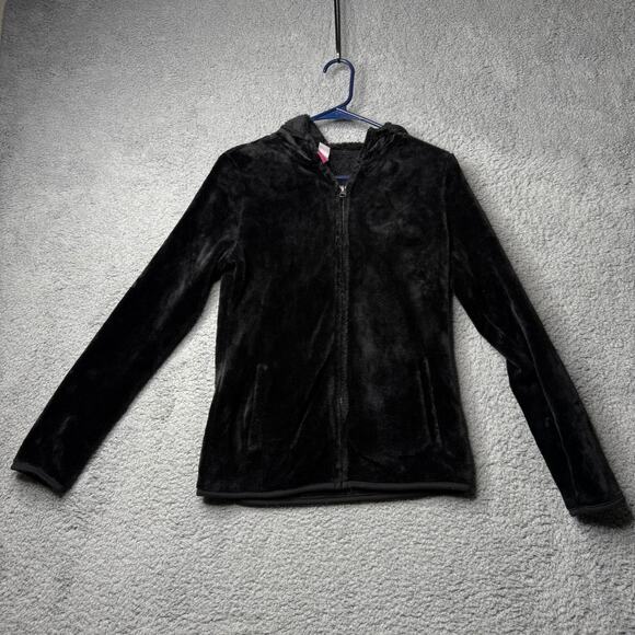 No Boundaries Jacket Women's Medium Black Zip Up Fleece - Picture 1 of 5